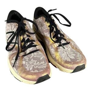 New Balance Womens 10B 88 Cush Duo Training Purple Gold Floral Ankle-High Mesh